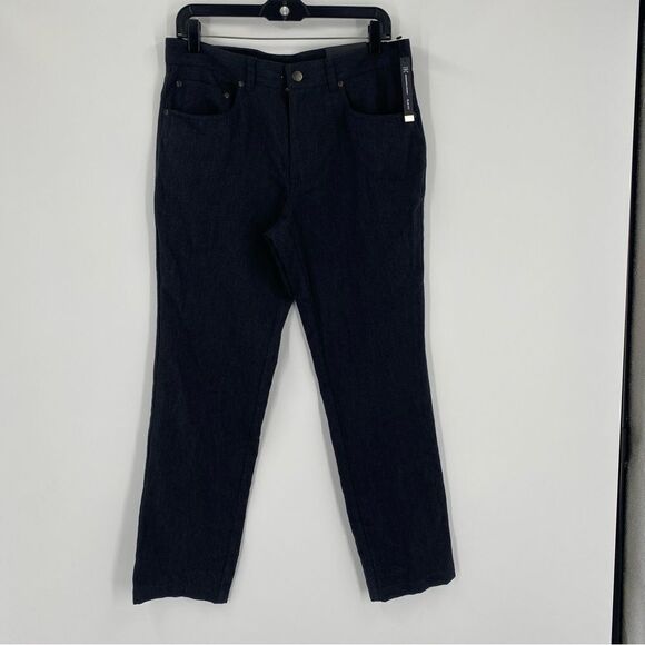 INC Men’s Milan Slim Fit Flat Front Soft Dress Pants size 30 x 30 Gray - Picture 1 of 4
